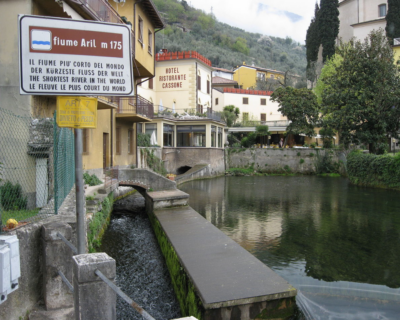Il fiume più corto del mondo si trova in Italia.